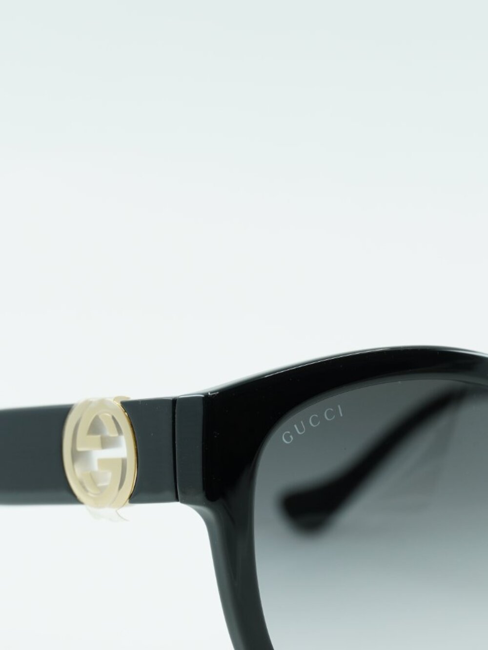 Gucci GG1028SK 006 Cat Eye Sunglasses - Black / Grey - Picture 12 of 14